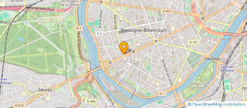localisation de l'entreprise BOUETZ TRANSPORTS COURSES SERVICES BTCS à BOULOGNE-BILLANCOURT
