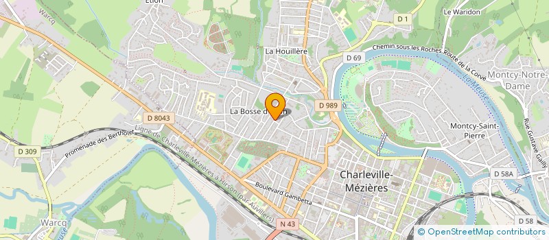 localisation de l'entreprise BOUEYRIE SERVICES BATIMENTS à CHARLEVILLE-MEZIERES