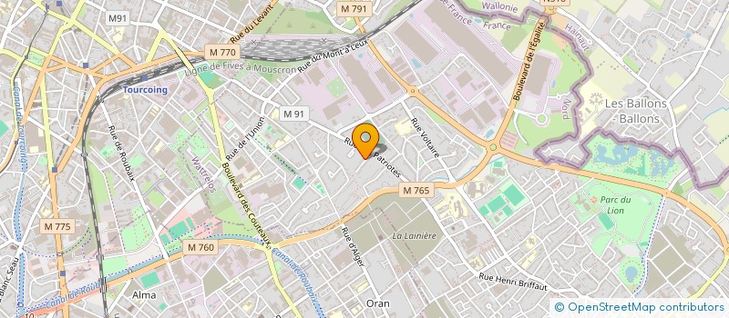 localisation de l'entreprise BOUFERKAS A ET BOUACHRA S à WATTRELOS