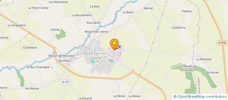 localisation de l'entreprise BOUFFARD à BAZOCHES-SUR-HOENE