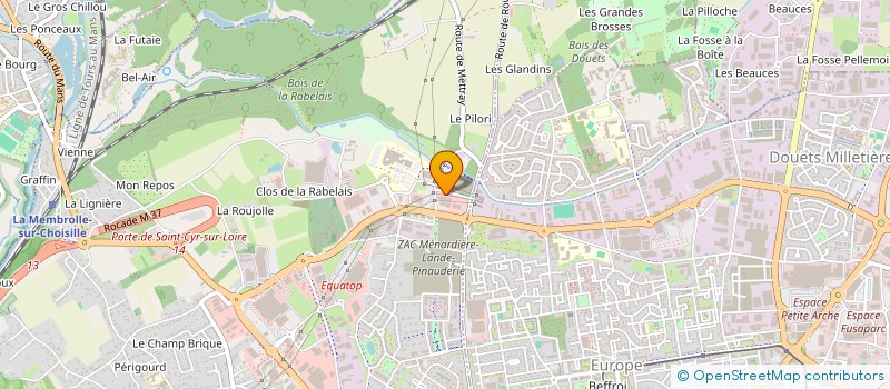 localisation de l'entreprise BOUGAINVILLIERS 37  SAINT-CYR-SUR-LOIRE