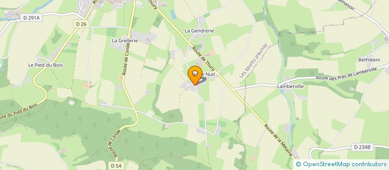 localisation de l'entreprise BOUGAULT  LES MONTS D'AUNAY