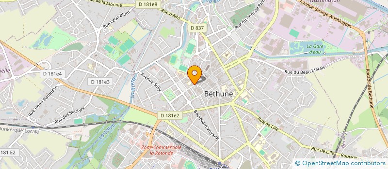 localisation de l'entreprise BOUGE A BETHUNE à BETHUNE