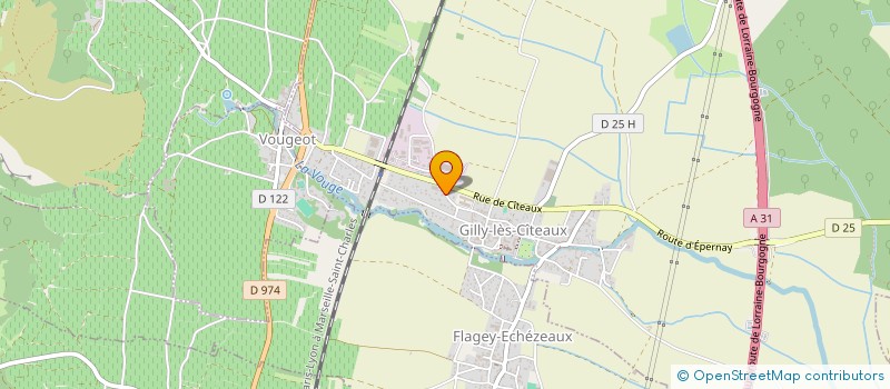 localisation de l'entreprise BOUGE ALAIN  GILLY-LES-CITEAUX