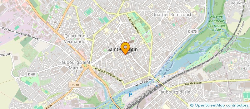 localisation de l'entreprise BOUGE DANS L AISNE à SAINT-QUENTIN