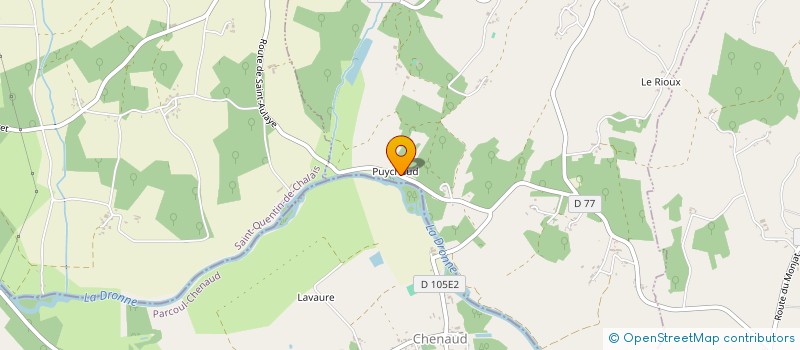 localisation de l'entreprise BOUGE ET RESPIRE EN DRONNE à SAINT-QUENTIN-DE-CHALAIS