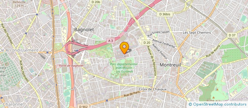 localisation de l'entreprise BOUGE LA NOUE à BAGNOLET