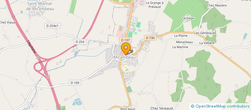 localisation de l'entreprise BOUGE'N'COOL 17  MIRAMBEAU