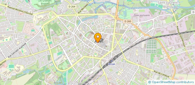 localisation de l'entreprise BOUGE TA CULTURE à ARRAS