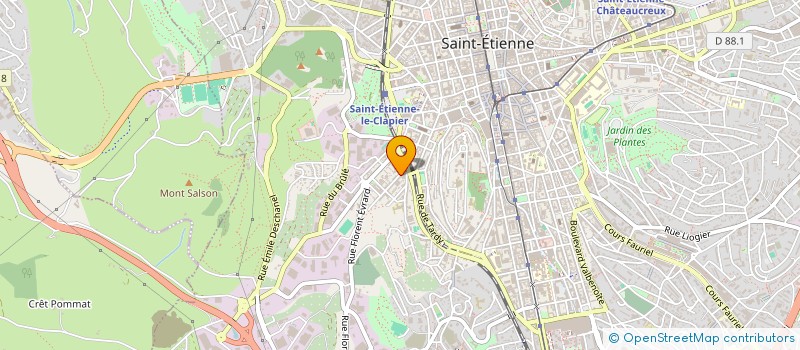 localisation de l'entreprise BOUGE TON CRASSIER  SAINT-ETIENNE