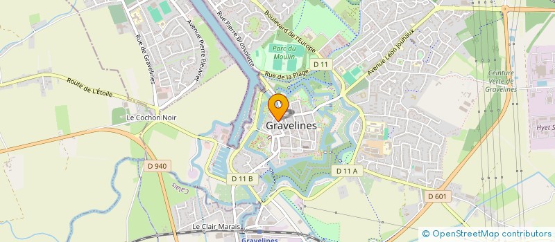 localisation de l'entreprise BOUGE TON FOOT à GRAVELINES