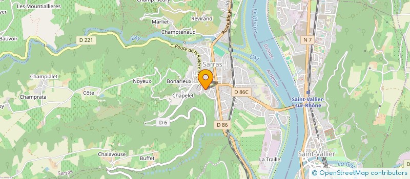 localisation de l'entreprise BOUGE TOUJOURS PRODUCTIONS  SARRAS