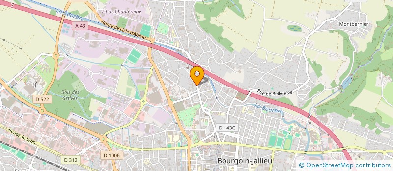 localisation de l'entreprise BOUGENNA FRERES à BOURGOIN-JALLIEU
