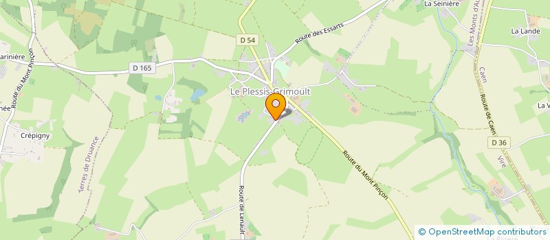 localisation de l'entreprise BOUGEONS AU MONT-PINCON  LES MONTS D'AUNAY