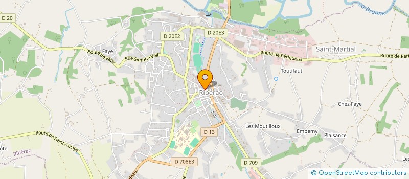 localisation de l'entreprise BOUGEONS ENSEMBLE  RIBERAC