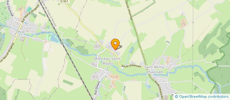 localisation de l'entreprise BOUGEONS ENSEMBLE  AULNOYE-AYMERIES