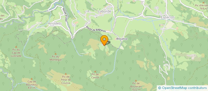 localisation de l'entreprise BOUGEONS LES MONTAGNES  ESPARROS