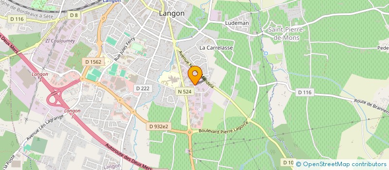 localisation de l'entreprise BOUGER C EST PERMIS  LANGON