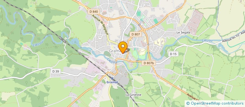 localisation de l'entreprise BOUGER LOT TOI  GRAMAT