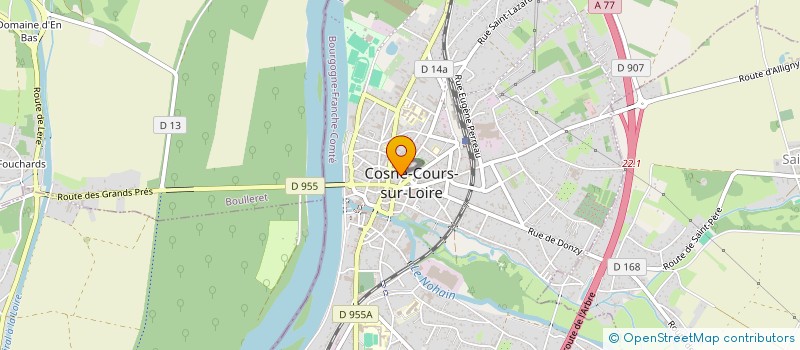 localisation de l'entreprise BOUGER PLUS MAGIC FITNESS à COSNE-COURS-SUR-LOIRE
