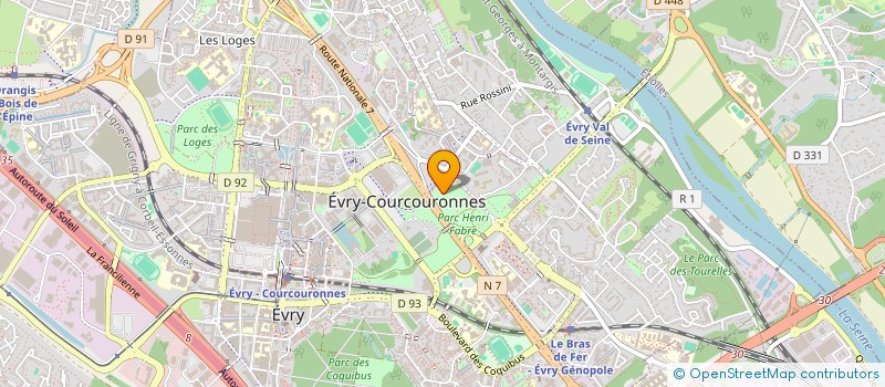 localisation de l'entreprise BOUGER POUR REUSSIR à EVRY-COURCOURONNES