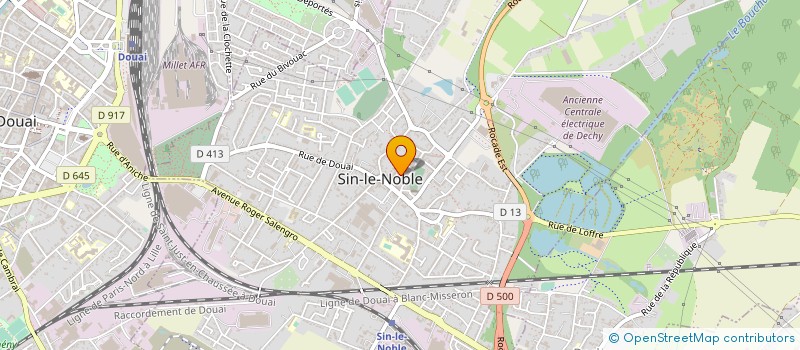 localisation de l'entreprise BOUGER POUR SA SANTE à SIN-LE-NOBLE