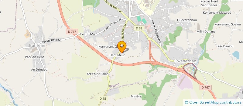 localisation de l'entreprise BOUGET MICKAEL  BEGARD