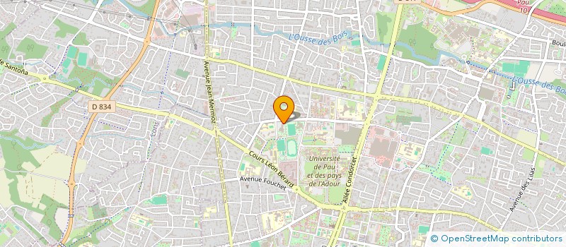 localisation de l'entreprise BOUGEZ VOTRE SANTE à PAU