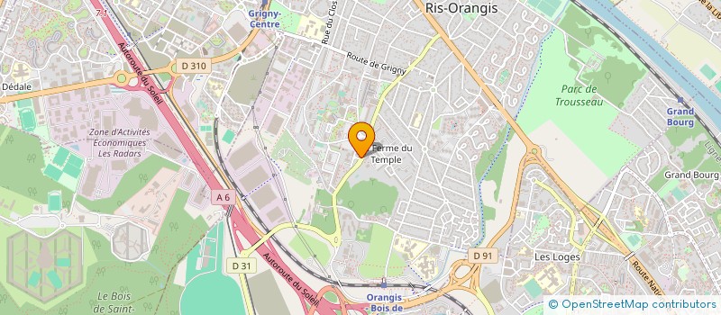 localisation de l'entreprise BOUGIE SERRURERIE à RIS-ORANGIS