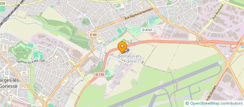 localisation de l'entreprise BOUGIE TRANS à BONNEUIL-EN-FRANCE