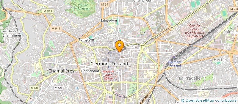 localisation de l'entreprise BOUGNAT CUBE  CLERMONT-FERRAND