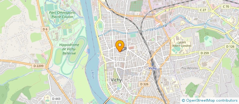 localisation de l'entreprise BOUGNAT DESTINATION à VICHY
