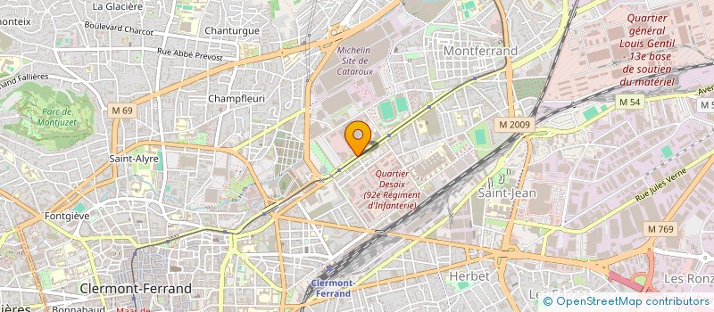 localisation de l'entreprise BOUGNAT MASSILIA  CLERMONT-FERRAND