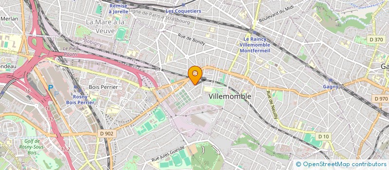 localisation de l'entreprise BOUGNAT SANS SOUEF à VILLEMOMBLE