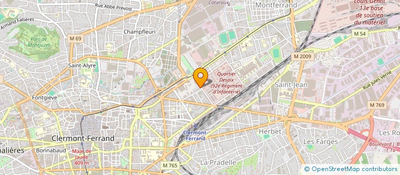 localisation de l'entreprise BOUGNAVENTURE  CLERMONT-FERRAND