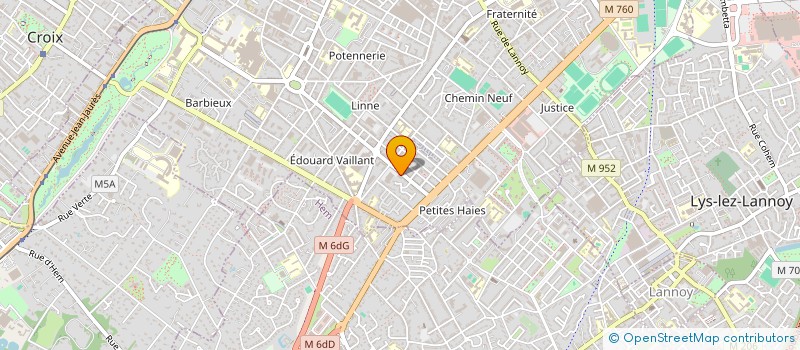 localisation de l'entreprise BOUGRINE  ROUBAIX