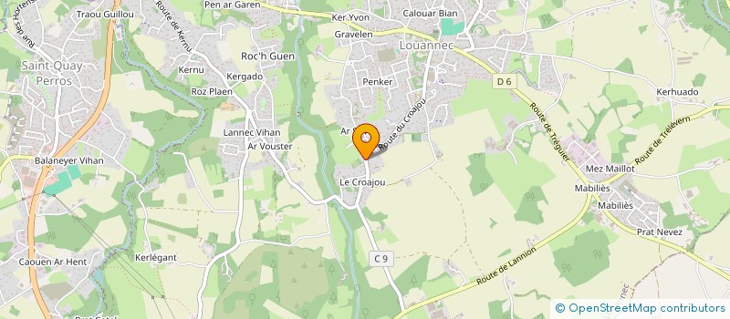 localisation de l'entreprise BOUGUEREAU  LOUANNEC