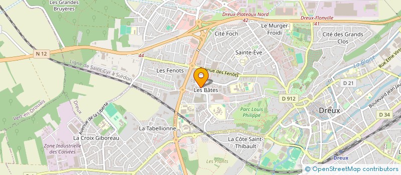 localisation de l'entreprise BOUGUERRA PARTNERS à DREUX
