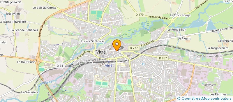 localisation de l'entreprise BOUGUET ET CLERMONT FUNERAIRE  VITRE