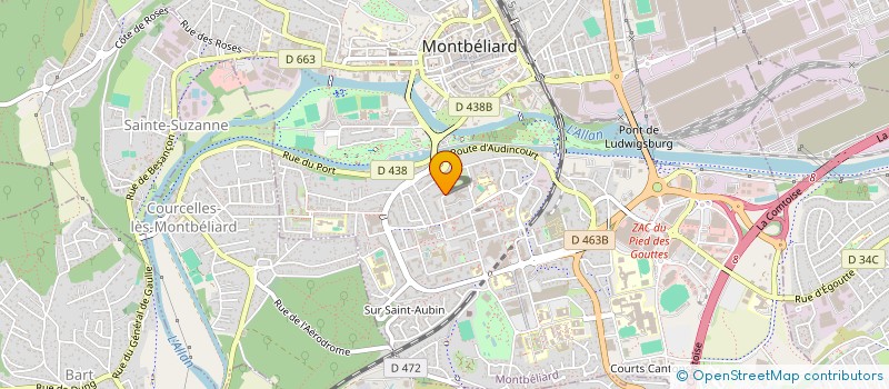 localisation de l'entreprise BOUHAFS SAS à MONTBELIARD