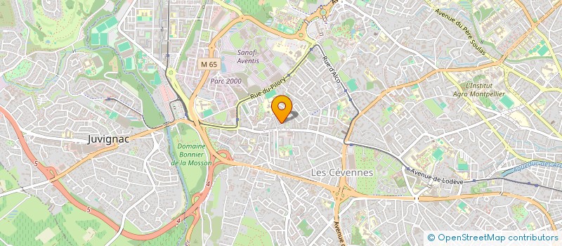 localisation de l'entreprise BOUHAMIDI à MONTPELLIER
