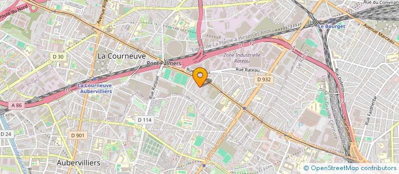 localisation de l'entreprise BOUHAMZA TAXI à LA COURNEUVE