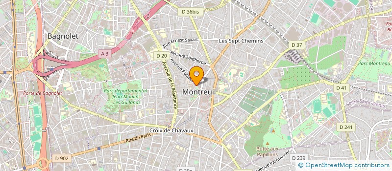 localisation de l'entreprise BOUHANI ET ASMAA  MONTREUIL