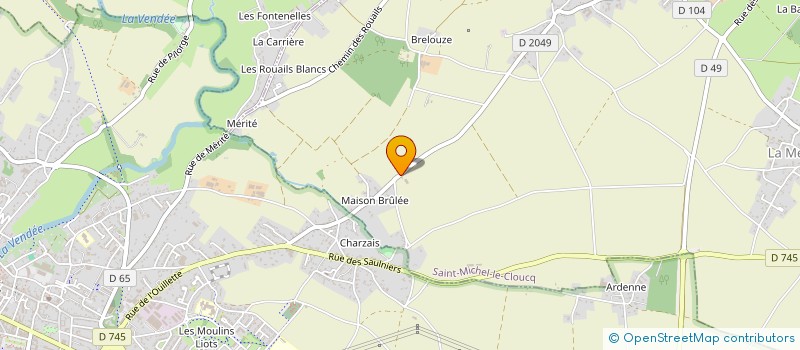 localisation de l'entreprise BOUHIER SARL à SAINT-MICHEL-LE-CLOUCQ