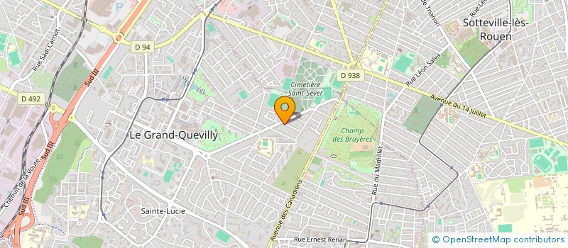 localisation de l'entreprise BOUHMUSIC à LE GRAND-QUEVILLY