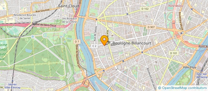localisation de l'entreprise BOUHOT ET LE GENDRE CONSULTANTS  BOULOGNE-BILLANCOURT