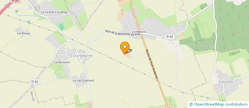 localisation de l'entreprise BOUHOURS ET CIE à SAINT-LEGER-DE-ROTES