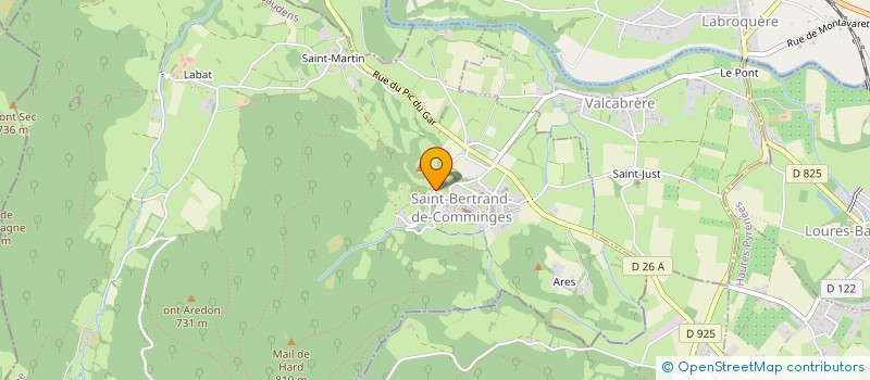 localisation de l'entreprise BOUIGUE & ASSOCIES  SAINT-BERTRAND-DE-COMMINGES