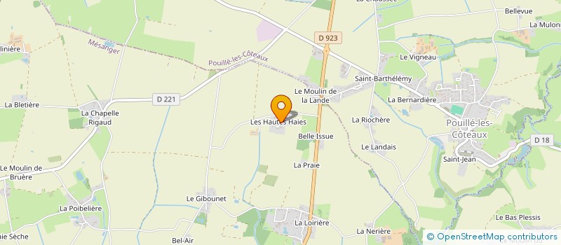 localisation de l'entreprise BOUILDE  MESANGER