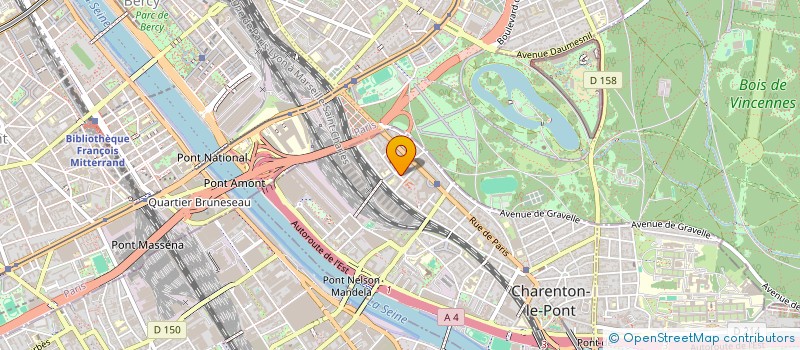 localisation de l'entreprise BOUILLAC DAMIEN ET YVON  CHARENTON-LE-PONT